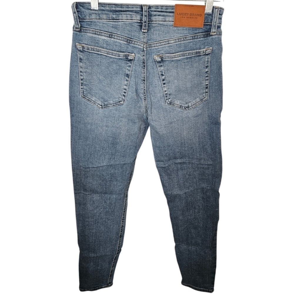 Lucky Brand High Rise Bridgette Light Wash Skinny Ankle Jeans - Picture 2 of 2